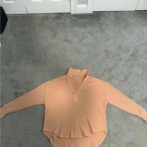 Aerie Beige Waffle Knit Sweater